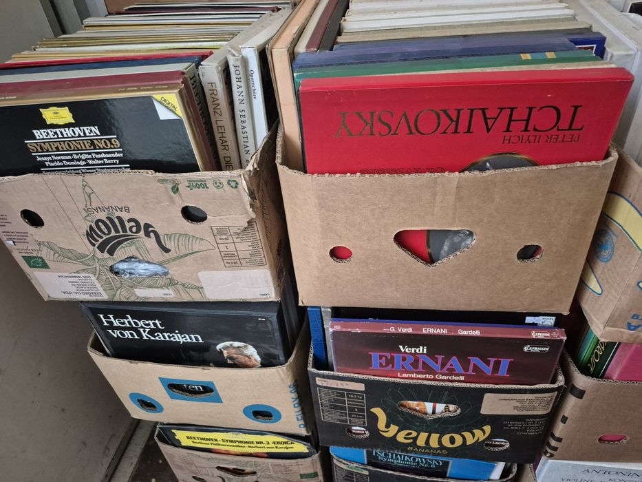 Vând 3500lp Discuri Vinil colectie muzica clasica compozitori celebri