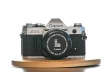 Kit aparat SLR Canon AT-1 cu obiective si blit