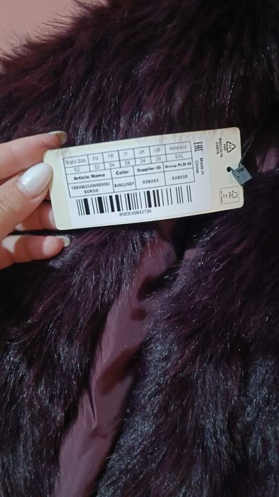 Palton de blană oversize