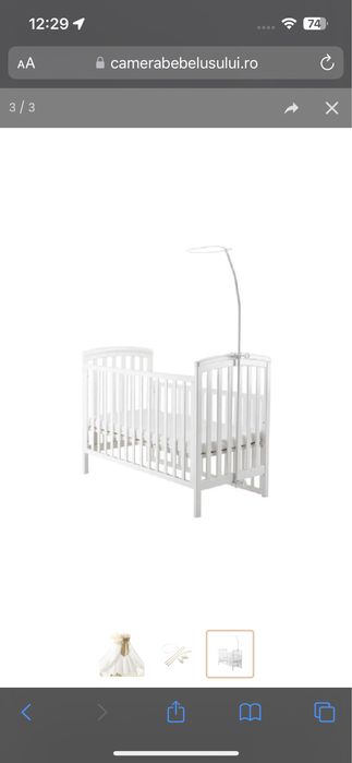 Vand baldachin Anne Bebe+suport+carusel