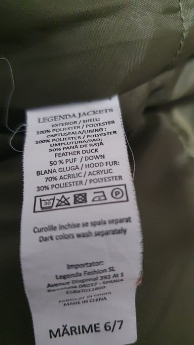 Geaca puf pentru baieti.