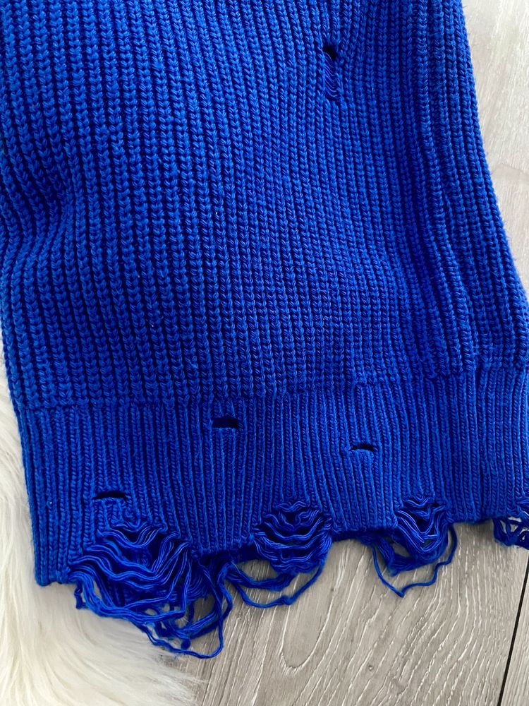 Legaga fasciin -Pulover lung tricotat rochie ruptă