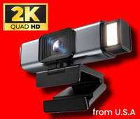 Новая 2K Quad HD Вебкамера Sony + Подсветка + Штатив Веб камера из США