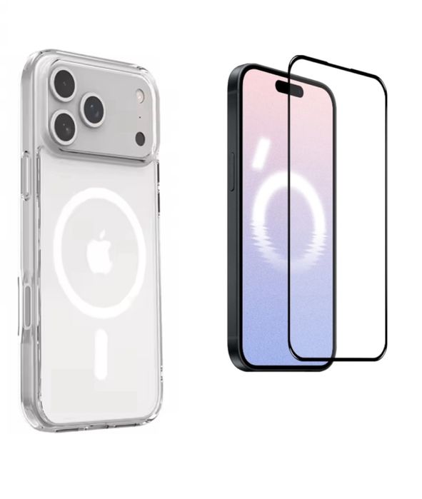 Husa Wireless Shell + Folie Sticla -Iphone 17/17 AIR/17 PRO/17 PRO MAX