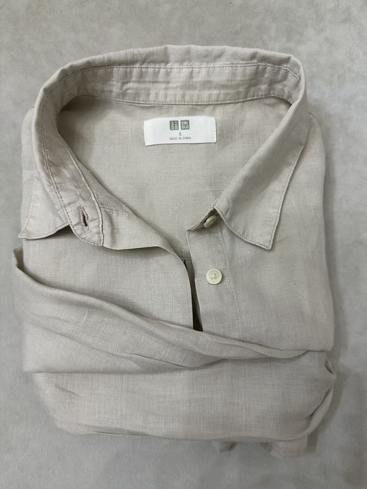 Uniqlo Юникло рубашка лён