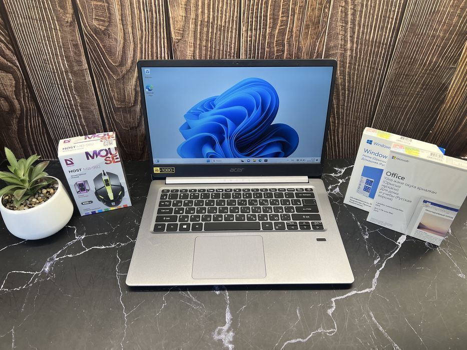 Ноутбук для работы Acer Swift 1 | Pentium N5000 | 4GB | 256GB SSD