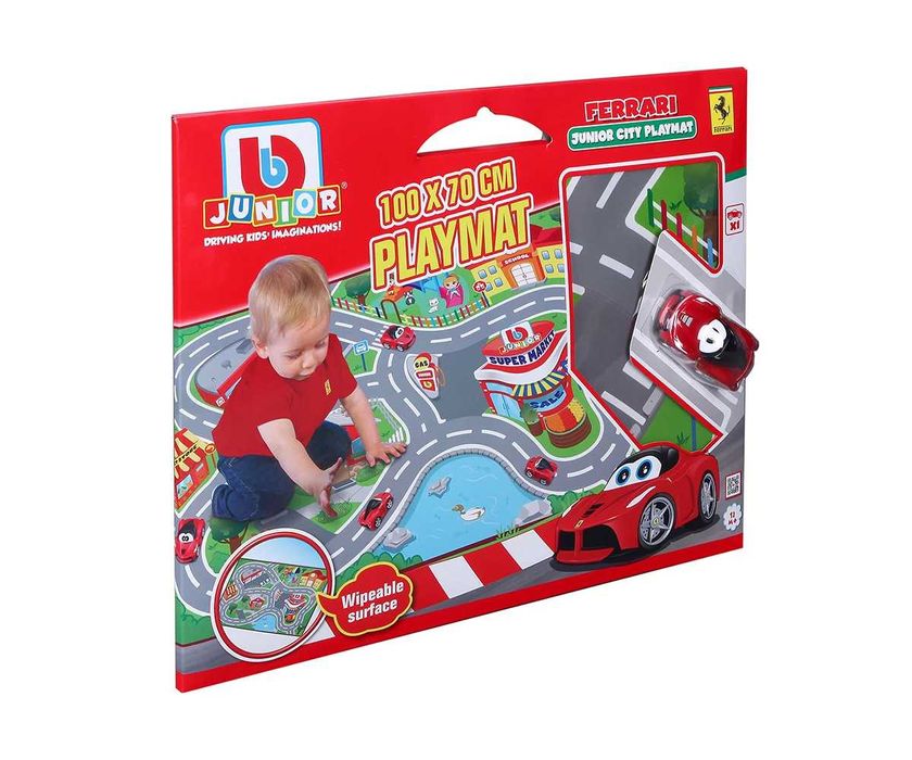 Килимче за игра с количка Ферари