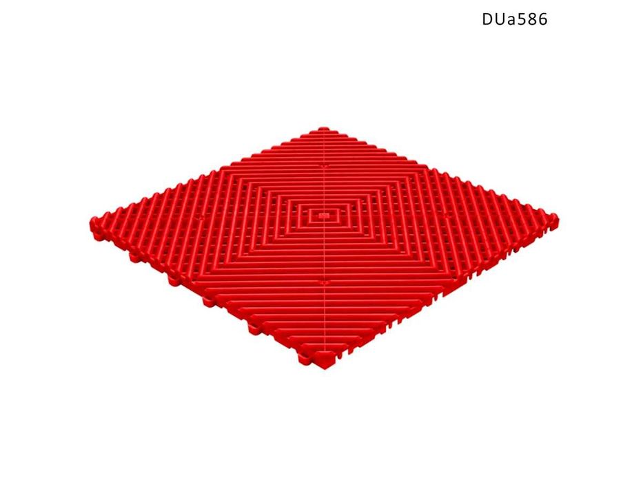 Pardoseala , gresie modulara pătrată. Garaj Terasa Roșie 40X40