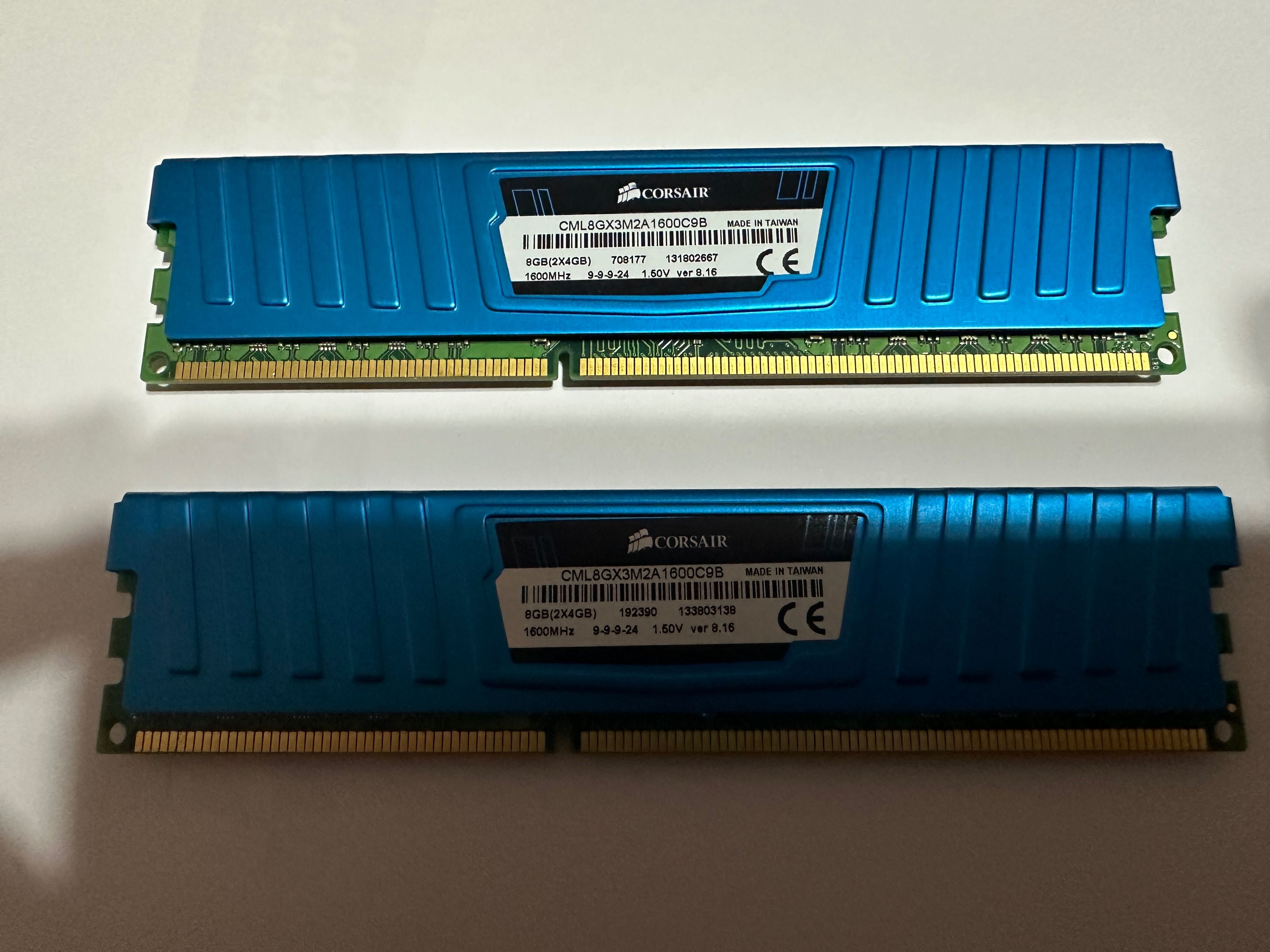 RAM corsair vengeance LP 8GB DDR3