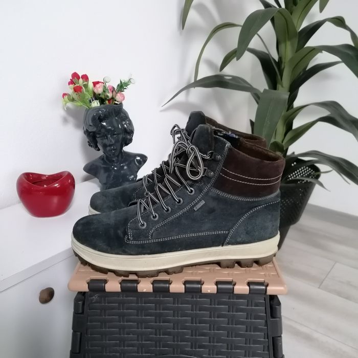 Ghete bărbați Superfit Gore-Tex, piele naturală și blănite la interior