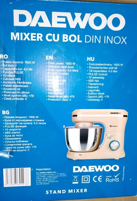 Mixer cu bol Daewoo