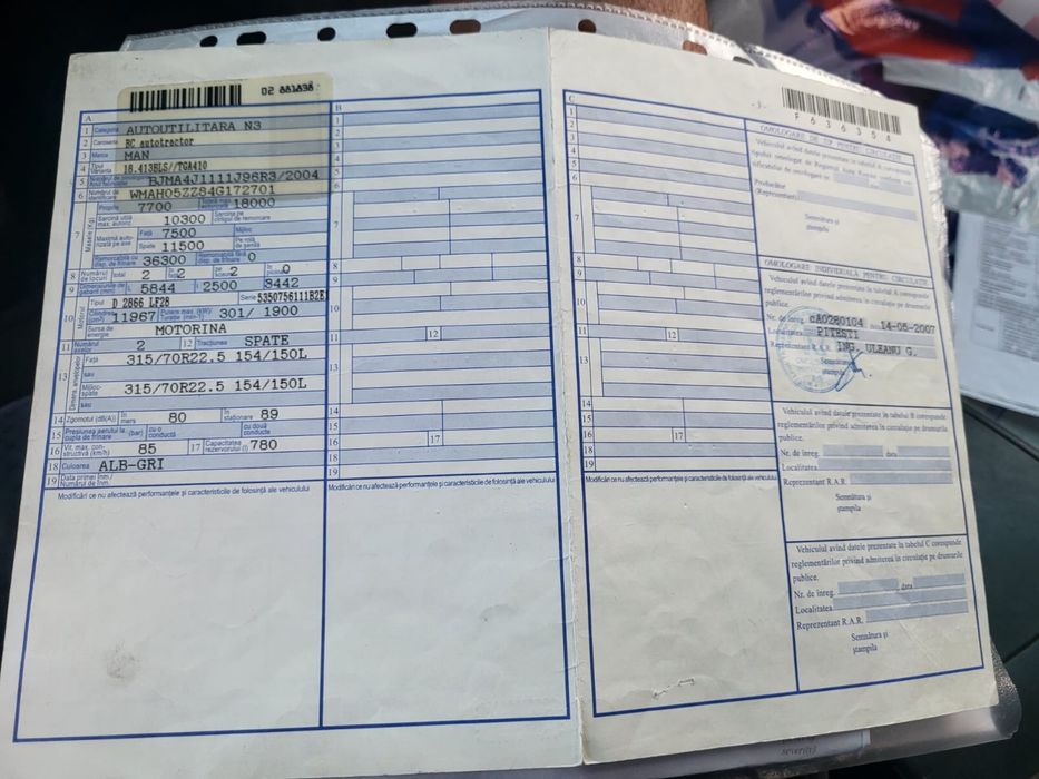 Vand Captractor Man anul 2004 si dezmebrez!!!