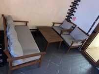 Set terasă 2 scaune 1 bancă 1 masă/ mobilier terasa
