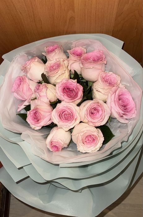 Цветы свежий, букет 15шт роза