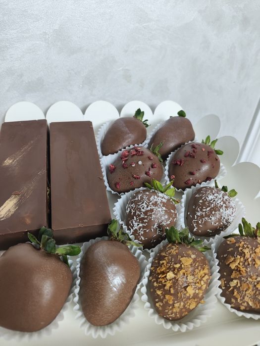 Клубника в шоколаде Дубайский шоколад Подарок для женщин любимой