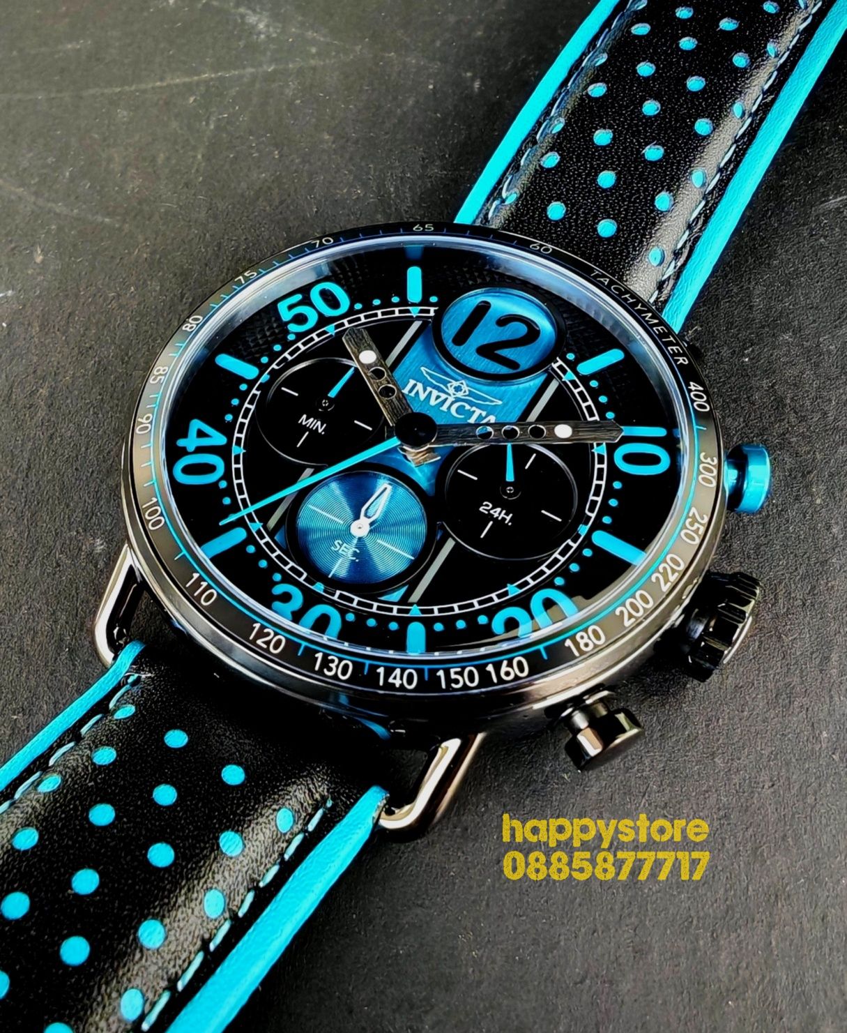 часовник INVICTA Racing Aero Blue 44 mm, Инвикта нов, ръчен часовник