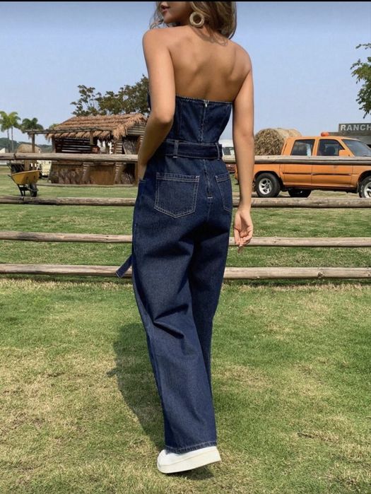 Дамски ежедневен деним гащеризон DAZY