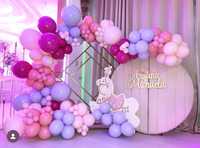 Arcada baloane - arcada florală - fum greu - decoratiuni
