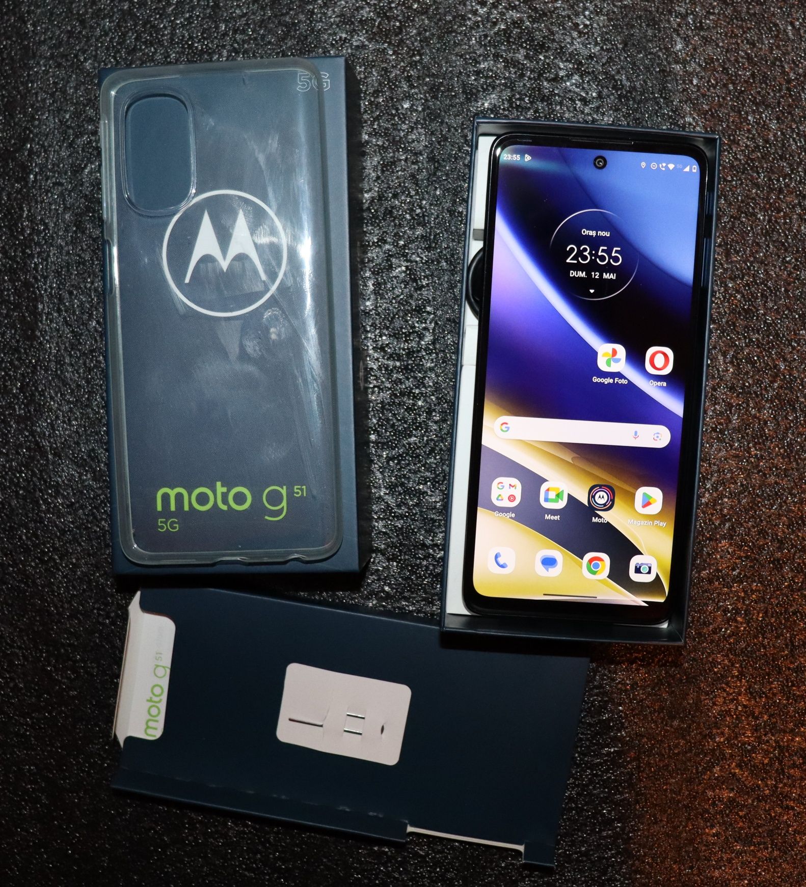 Telefon Motorola Moto G51 5G 64Gb 4Gb Ram Indigo Blue In Garantie '26