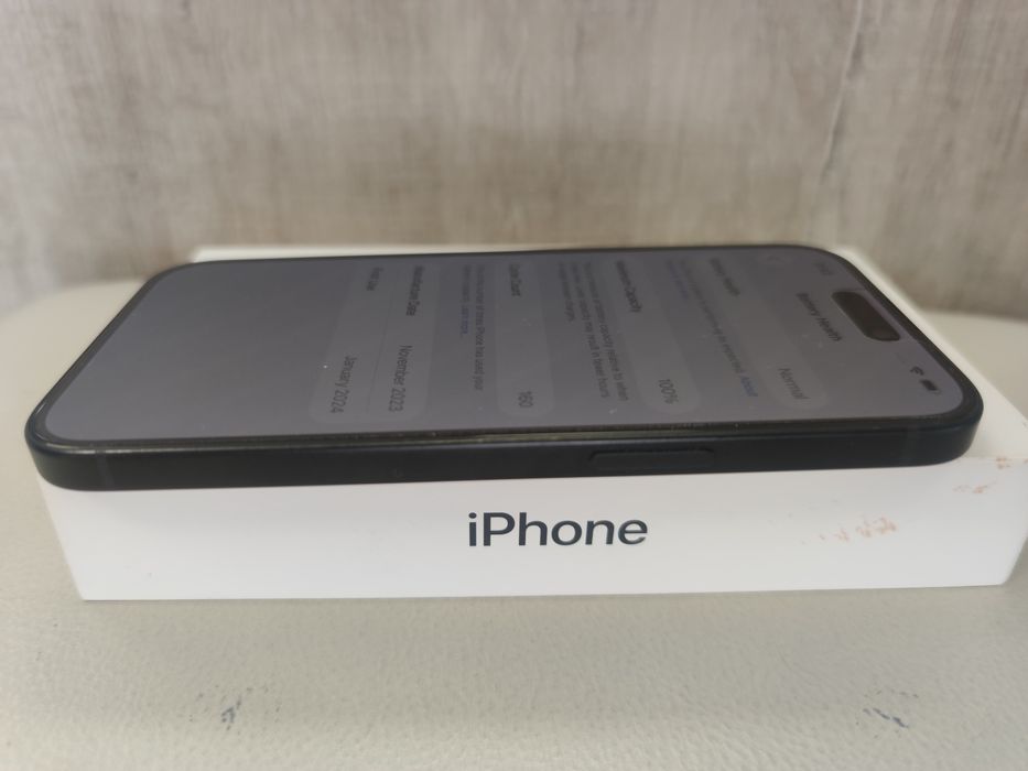 Apple iphone 15  128gb Black 100% Battery 3г. Гаранция!