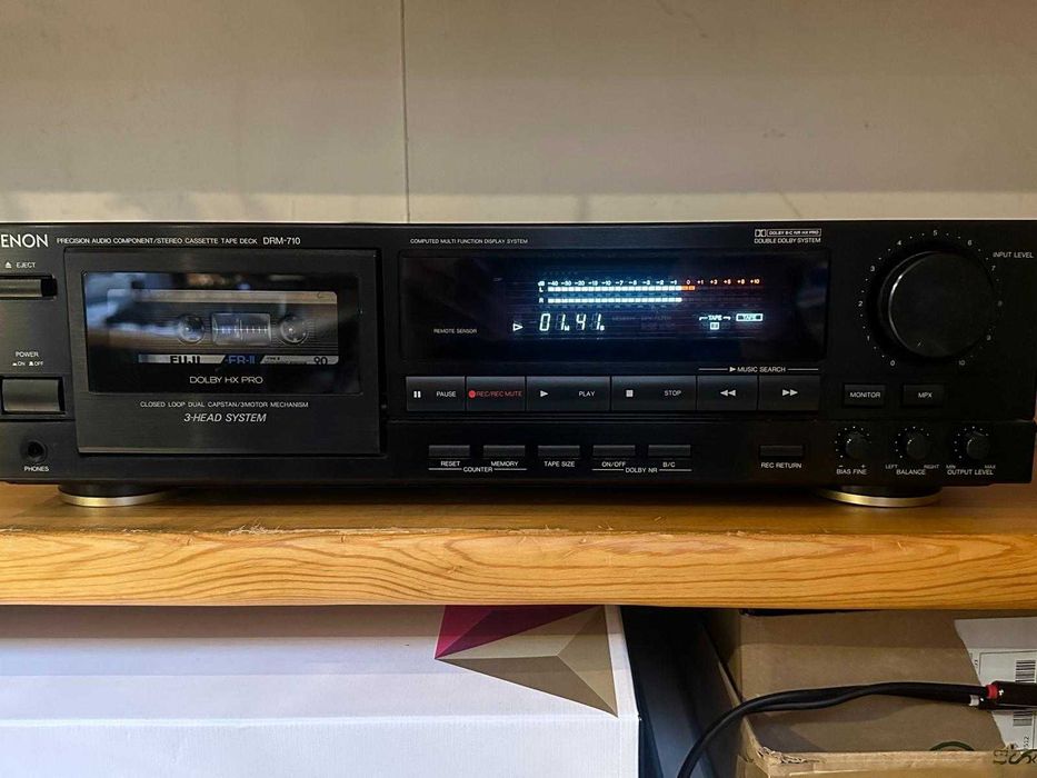 Deck Denon DRM-710, 3 capete, dublu cabestan