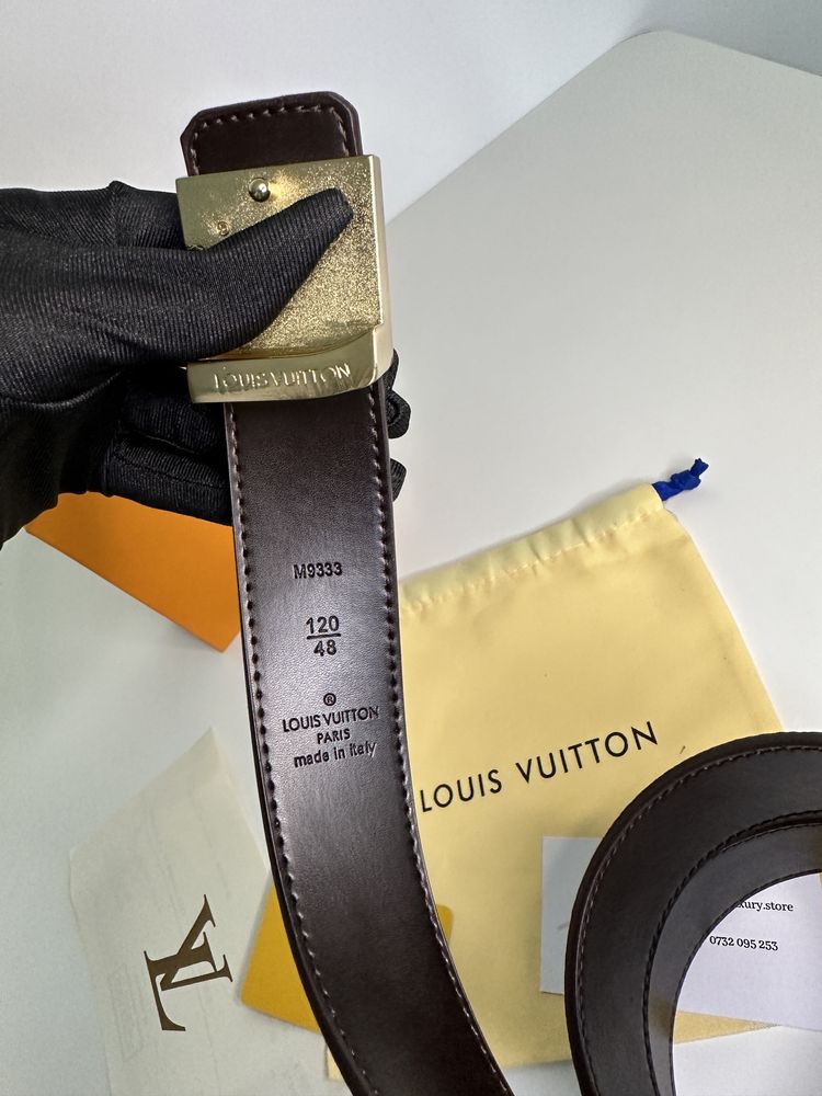 Curea Louis Vuitton piele canvas 100% cutie inclusă