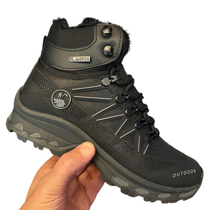 Юношески боти зимни непромокаеми с дълбок грайфер за сняг дъжд кал