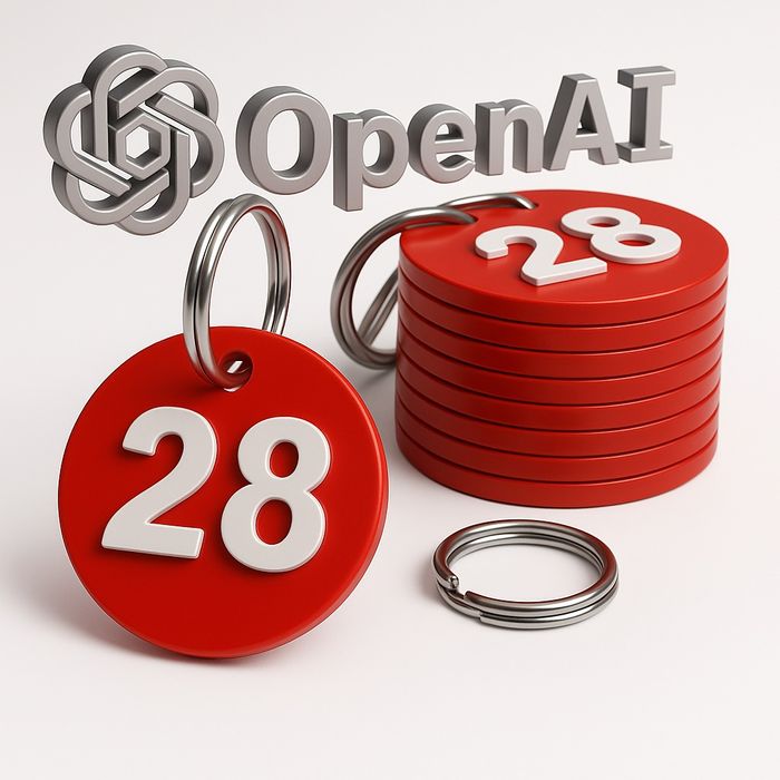 Пластиковые жетоны с номерами + кольцо (1–100)