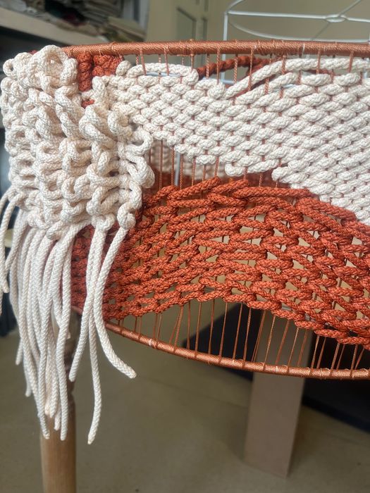 Макраме люстра/абажур плетённый в технике макраме