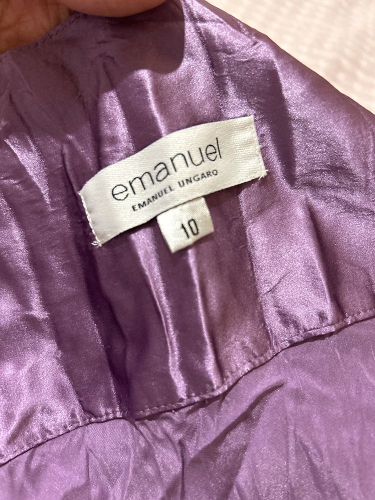 100% silk Lavender Purple Skirt Emanuel Ungaro