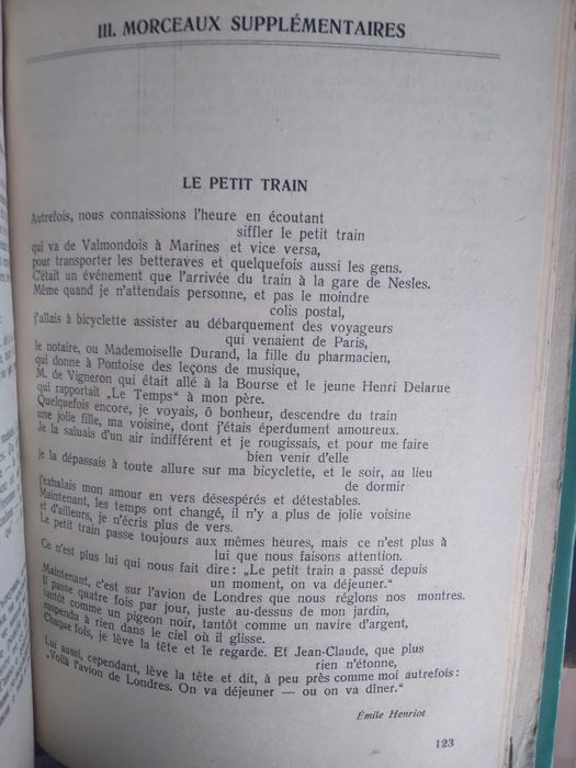 Manuel de Francais