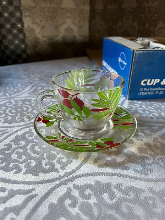 Тропический набор чайных пар (12 предметов) — Новые!