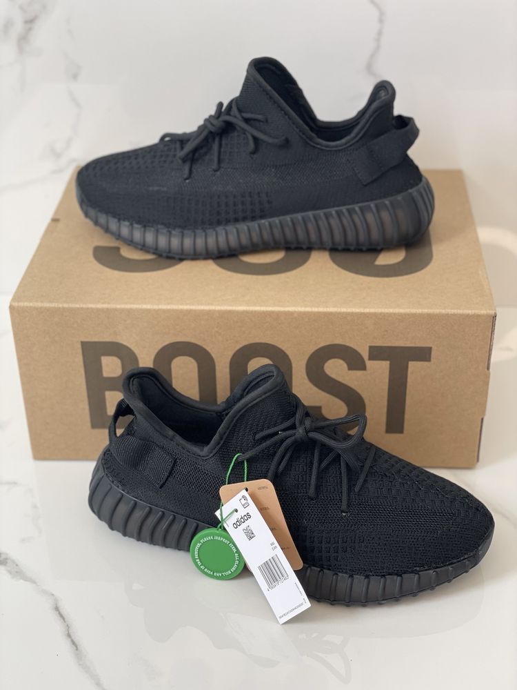 Adidas Yeezy Boost 350 V2 Onyx Black Static Cinder Reflexive Mono  Cor