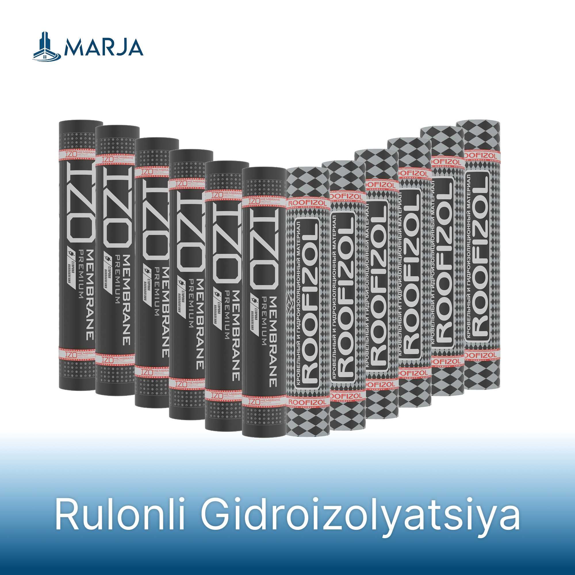 Полизол, Фольгоизол, Roofizol – гидроизоляция Marja