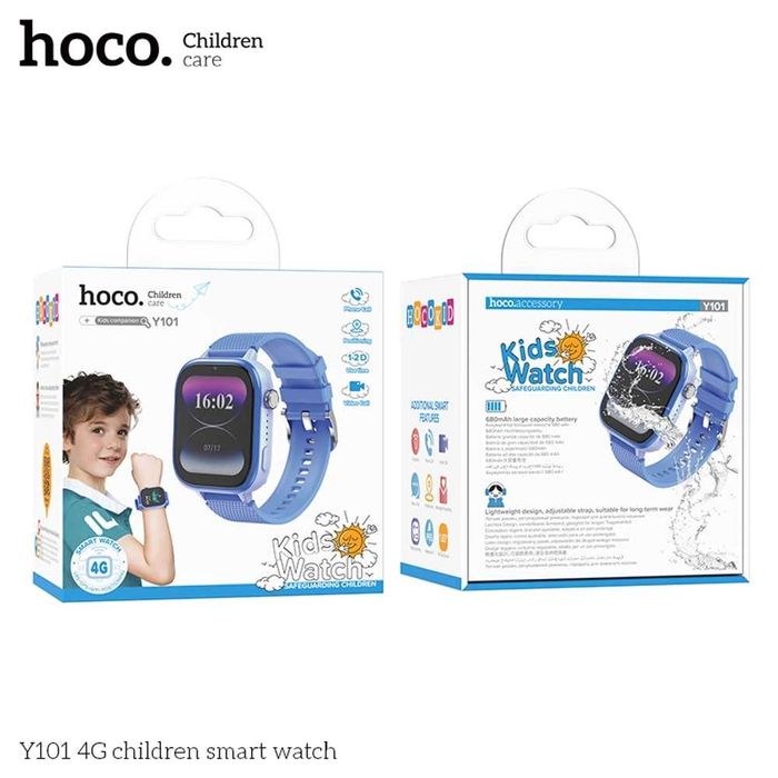 Baby watch Смарт-часы детские Нoco Y101 Kids GPS Есть доставка