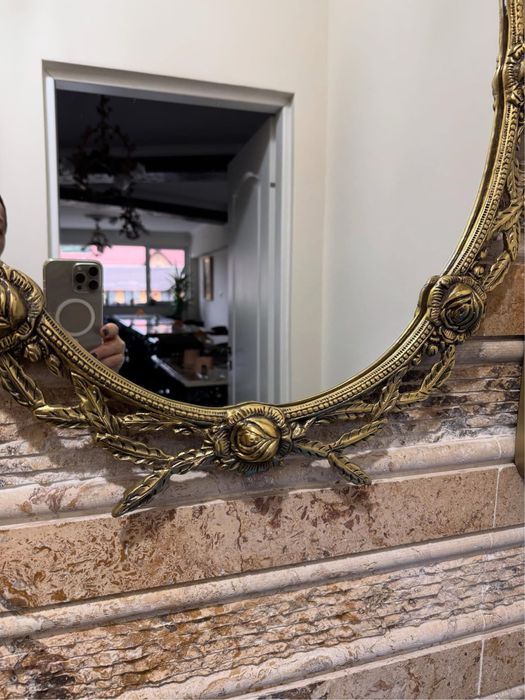 Rama din bronz masiv cu oglinda