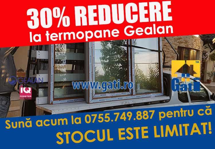 30% Reducere la ferestre termopan Gealan în SERDANU. Solicită oferta!