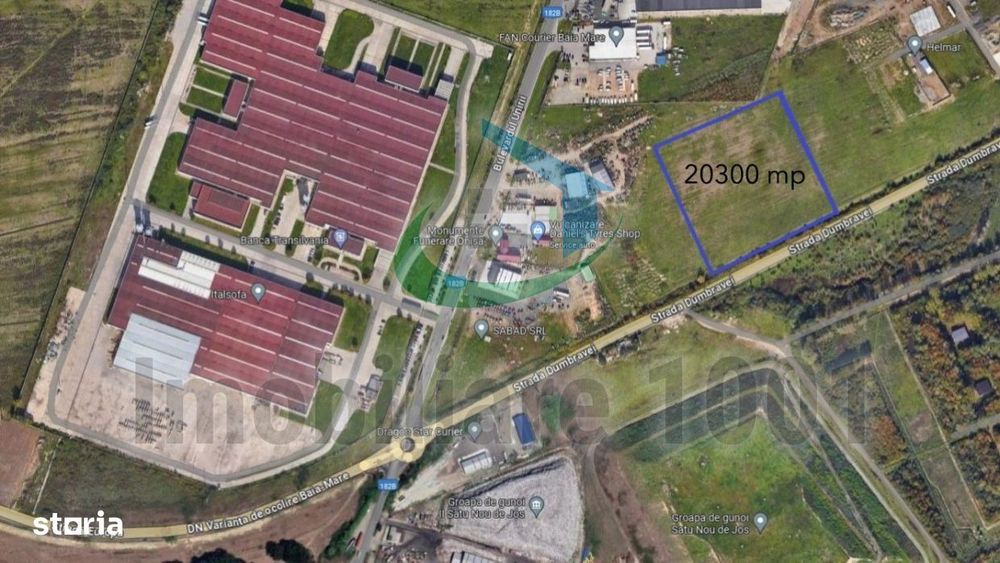 Teren intravilan, zona industriala, suprafata 20300 mp, zona ITALSOFA