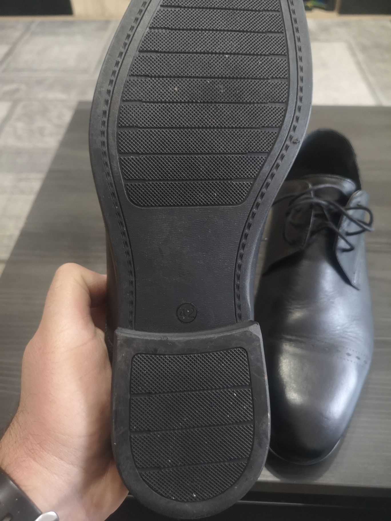 Pantofi negri piele Mire sau costum