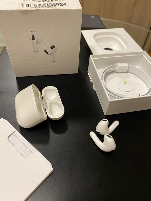 Безжични слушалки Apple - AirPods 3 MagSafe Case, TWS, бели