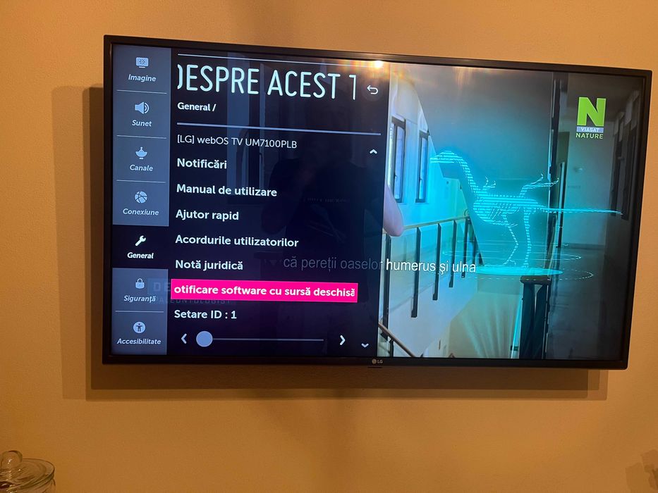 Televizor LED Smart LG, 108 cm, 43UM7100PLB, 4K Ultra ,cu MAGIC remote