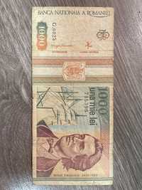 Vand Bancnota de 1000 lei cu Mihai Eminescu din 1993 Mai