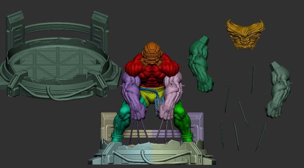 Figurina 3D din Rășină - Wolverine Weapon X