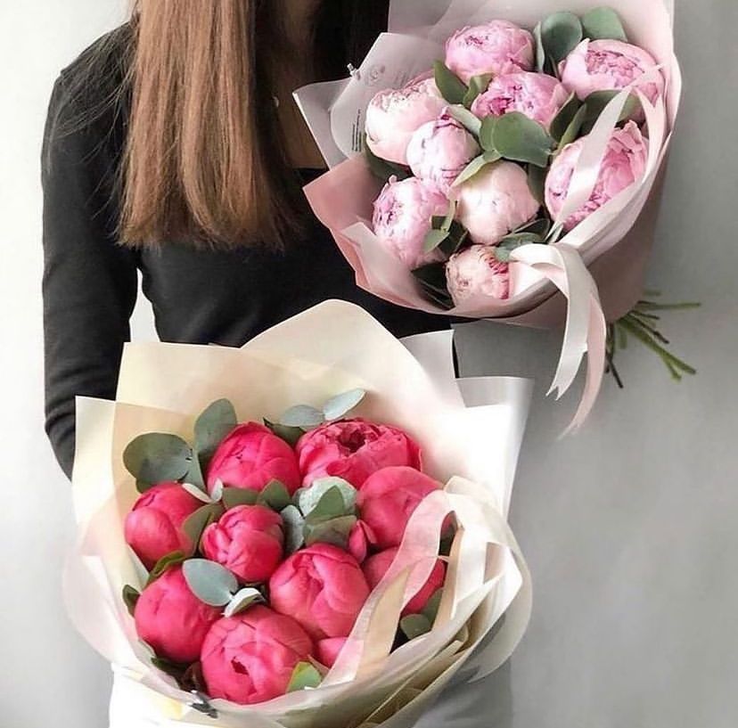 Пионы цветы букеты