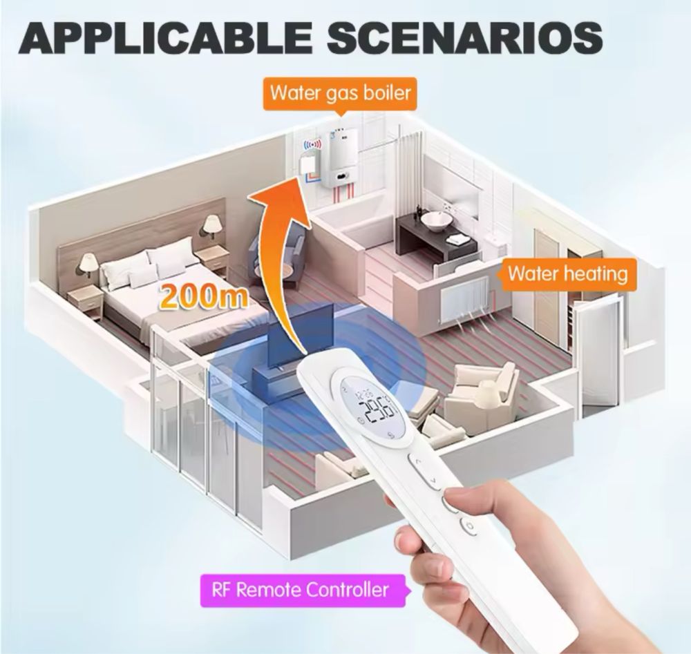 Termostat Tuya wireless centrala sau boiler / wifi termostat