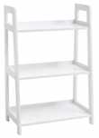 Bibliotecă HERNING 3 rafturi albă