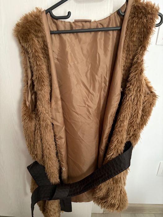 Vesta de dama din blanita cu cordon detasabil, 1XL