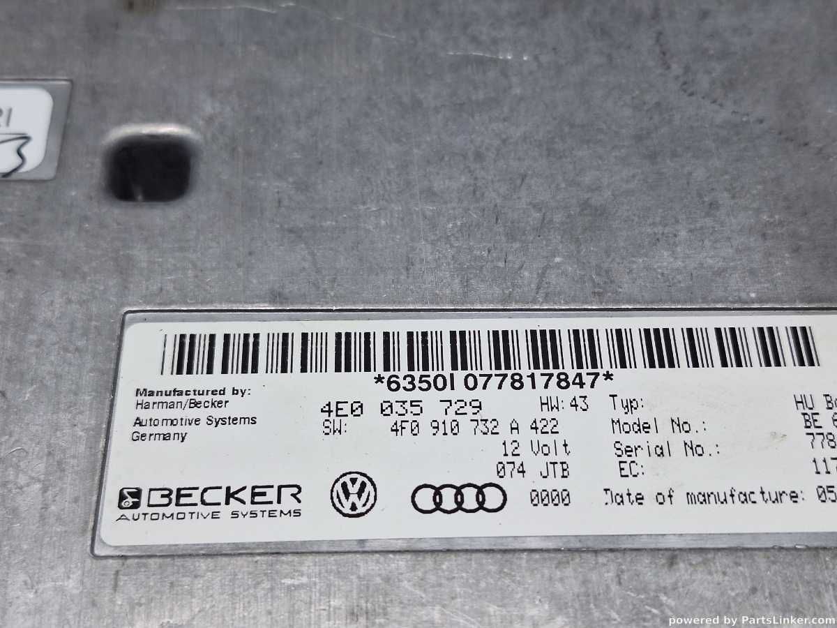 Modul interfata MMI AUDI A6 III Avant 2007 TDI 4E0035729 /4F0910732A