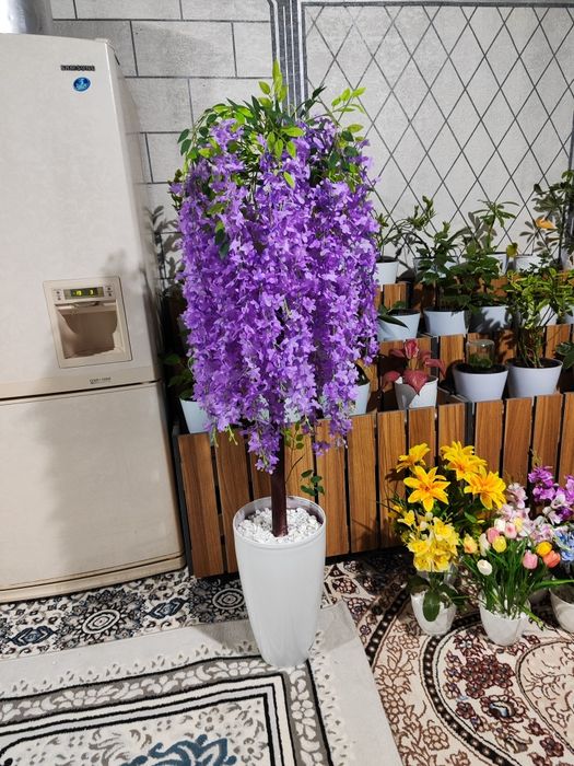 Декоративный цветы кашпо горшки дерево оптом