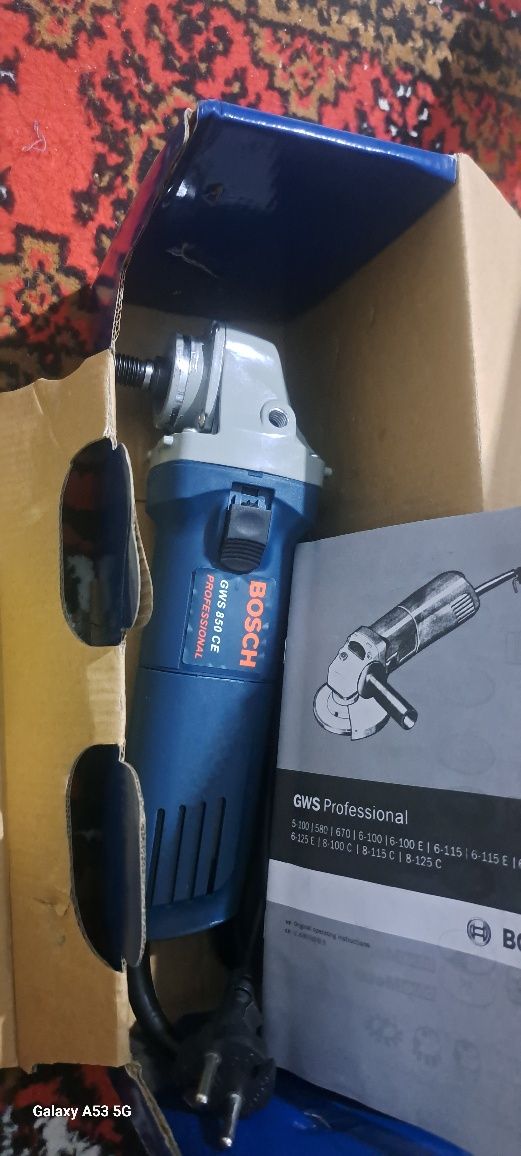 Болгарка bosch оргинал 125, 850 ват